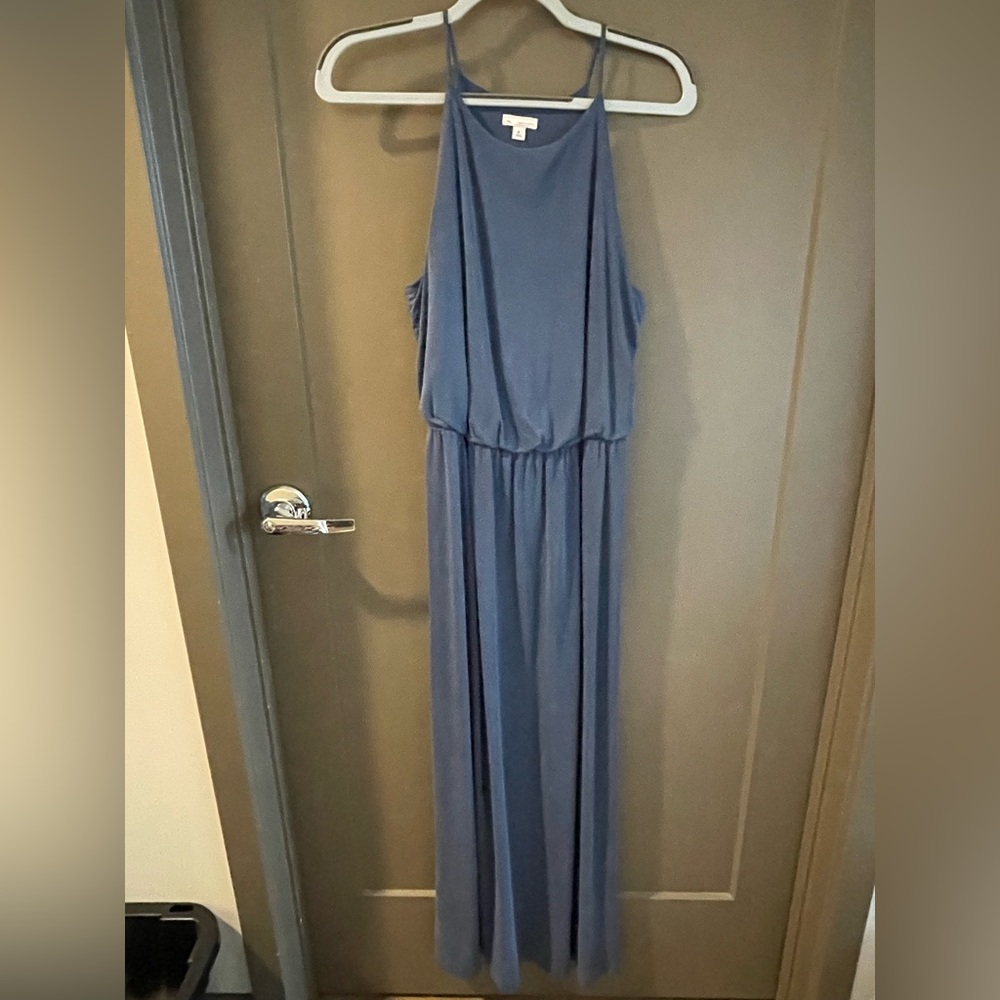 Light-weight halter-top maxi dress